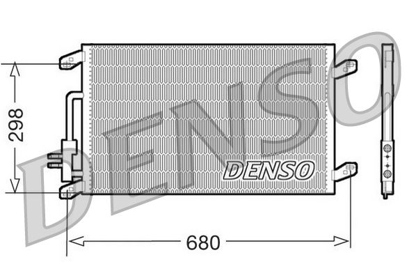 DENSO kondenzátor, klíma DCN13016