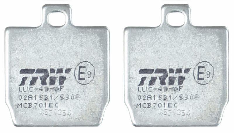 set placute frana,frana disc TRW MCB701EC