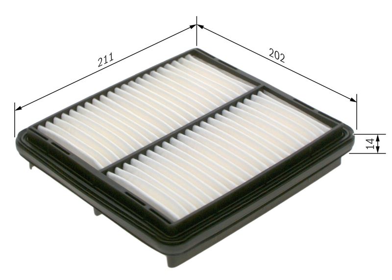 Õhufilter, BOSCH 1 457 433 963