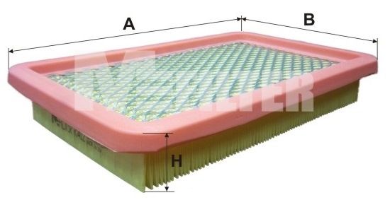 Повітряний фільтр, Mfilter K412