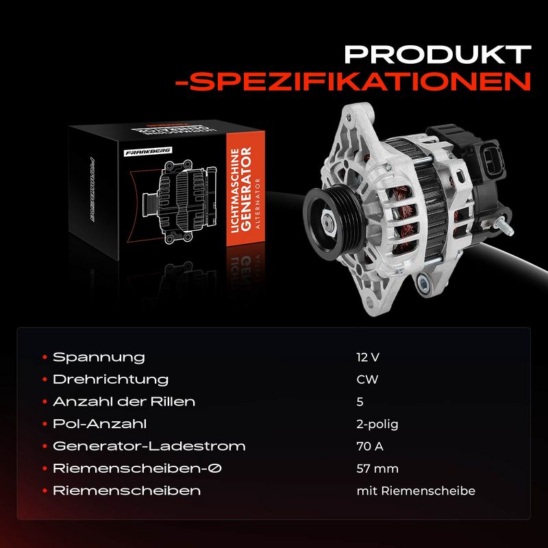 Frankberg 5481FB0032227 Alternator