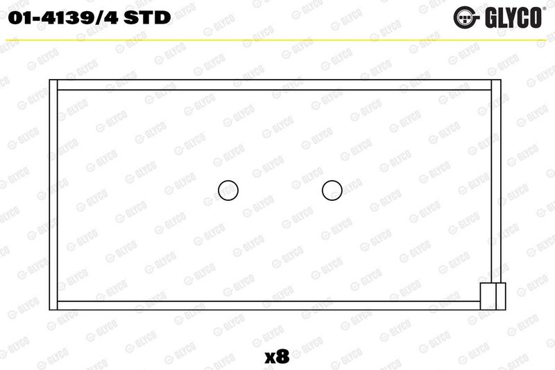 Coussinet+bielle GLYCO 01-4139/4 STD
