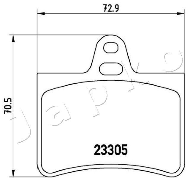 JAPKO 510605 Brake Pad Set, disc brake