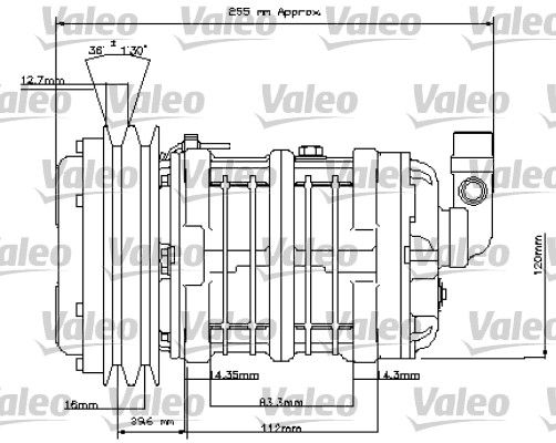 VALEO Compressor, airconditioning 815842