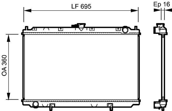 VALEO Radiateur 732528