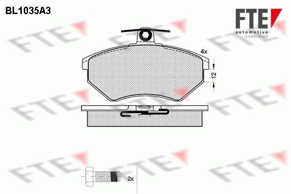 FTE fékbetétkészlet, tárcsafék 9010015