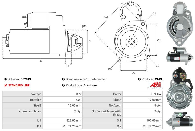 AS-PL S3201S Starter