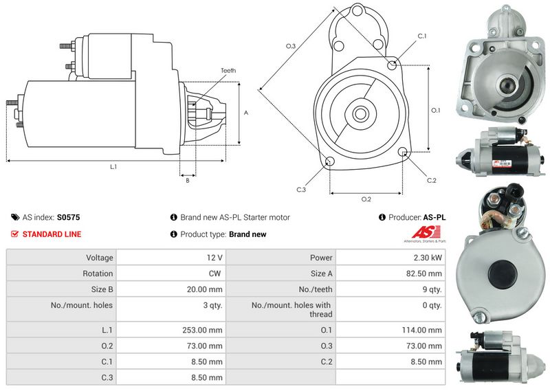 AS-PL S0575 Starter