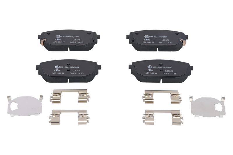Piduriklotsi komplekt, ketaspidur, ATE 13.0470-5571.2