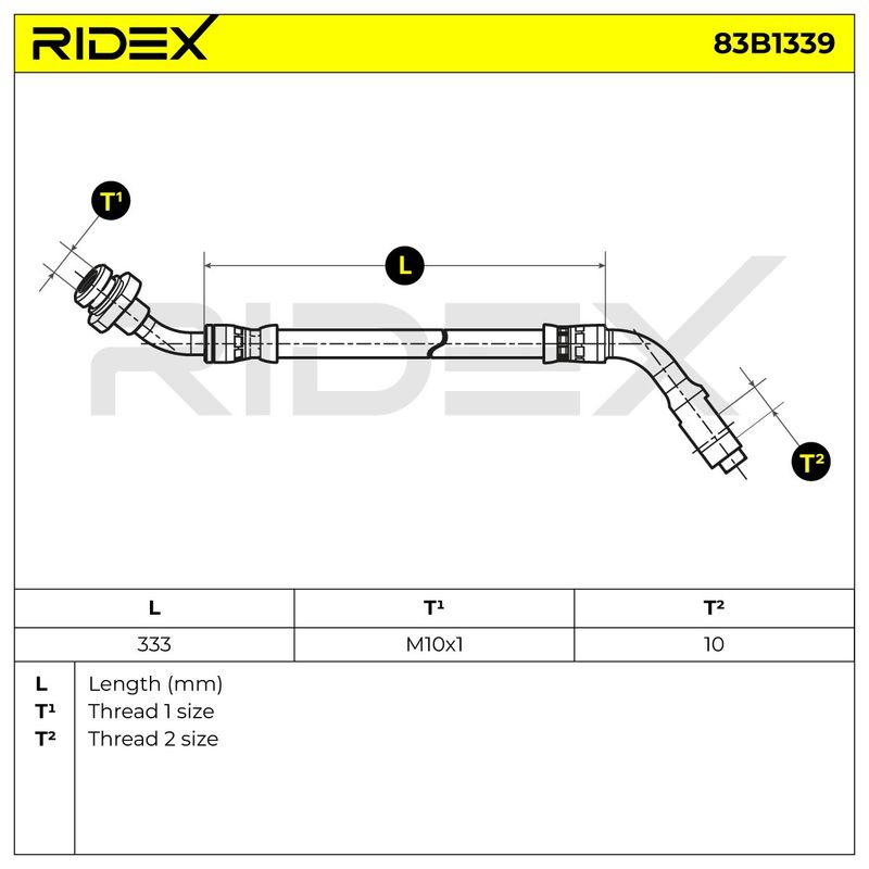 спирачен маркуч RIDEX