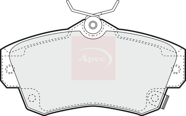 APEC Brake Pad Set, disc brake PAD1118