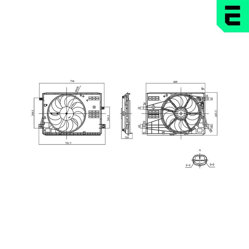 ERA ventilátor, motorhűtés 352160