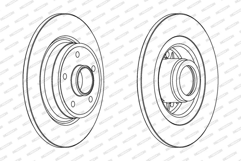 Brzdový kotouč DDF1364