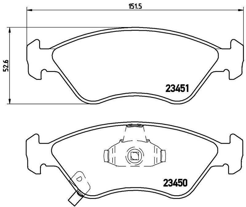 BREMBO P30007 Brake Pad Set, disc brake