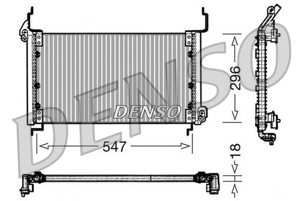 DENSO kondenzátor, klíma DCN09082