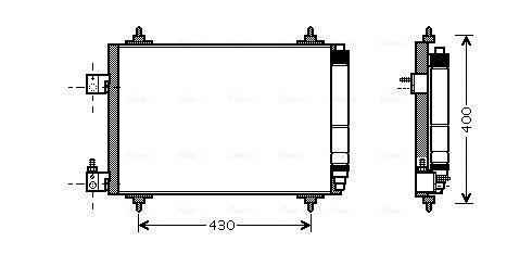 AVA QUALITY COOLING kondenzátor, klíma PEA5286D