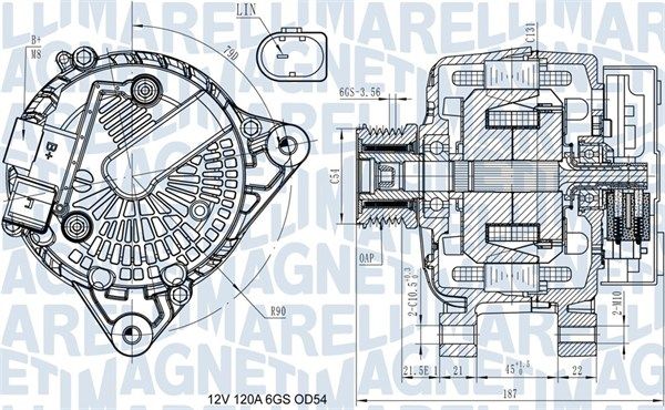 Генератор, Magneti Marelli 063731545910