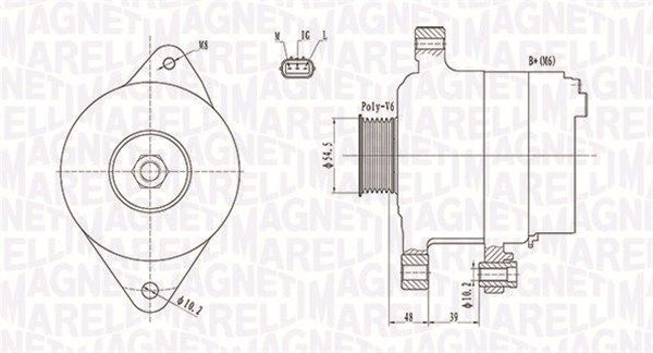 MAGNETI MARELLI generátor 063731800010