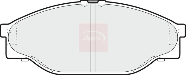 APEC Brake Pad Set, disc brake PAD821