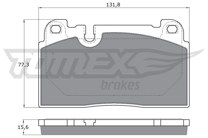 TOMEX Brakes TX 17-14 Комплект гальмівних накладок, дискове гальмо