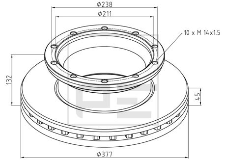kotouč brzdový MB/SCHWARZMÜLLER-malá kola 016.669-00A