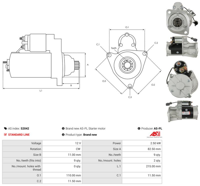 Starter, AS-PL S2042