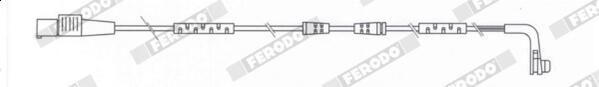FERODO FWI364 Warning Contact, brake pad wear