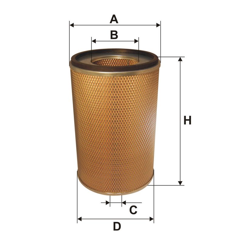 Luchtfilter 385x238/286x123 past: VENIERI VF 12.63, VF 13.63