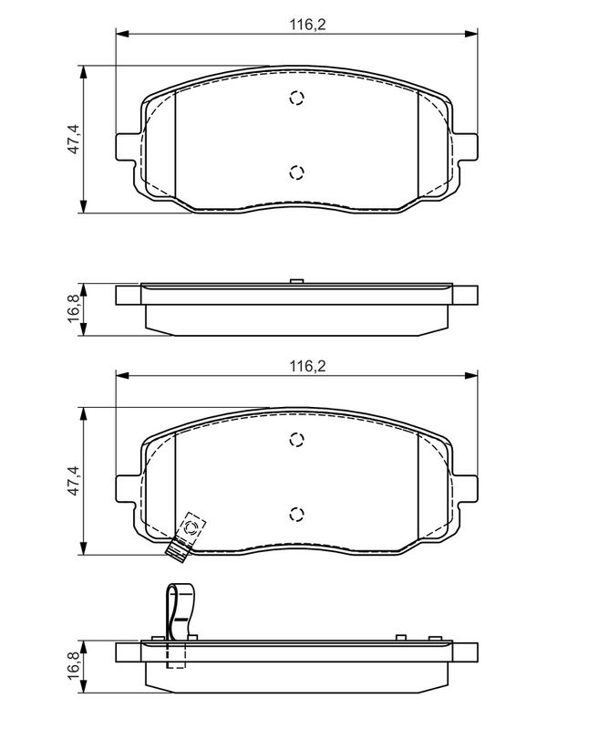 Plaquettes+de+frein+à+disque BOSCH 0 986 495 084