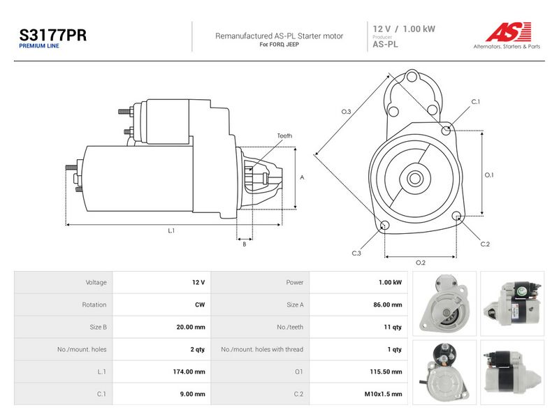 Prekė atitinka OEM kodą: CV6T-11000-GE