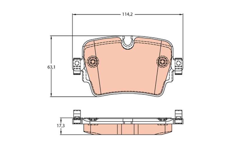 Колодки гальмівні дискові, комплект TRW GDB2095 на JAGUAR F-TYPE кабрио