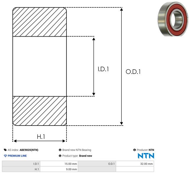 AS-PL ABE9020(NTN) Bearing