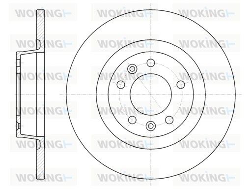 Гальмівний диск, Woking D61053.00