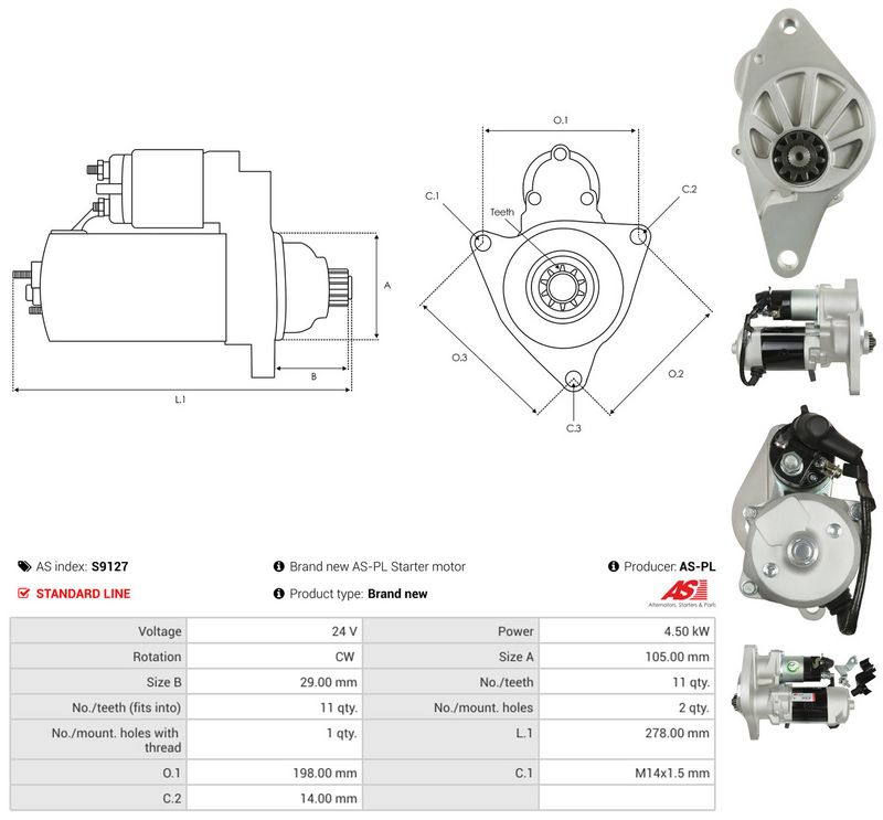 AS-PL S9127 Starter