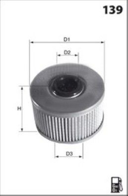 MISFAT Filtre à carburant F105