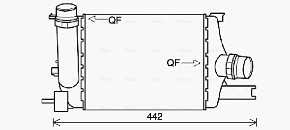 Intercooler, échangeur AVA QUALITY COOLING RTA4602
