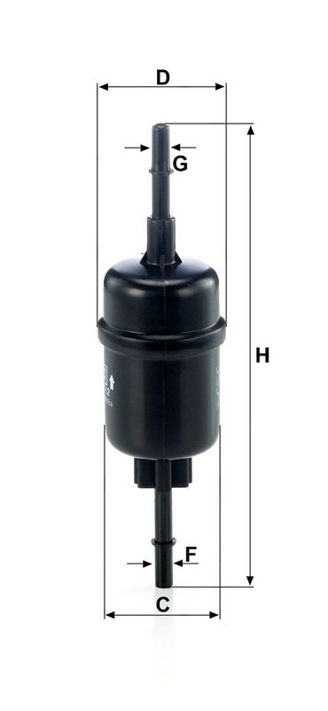 Kütusefilter, MANN-FILTER WK 511, 2