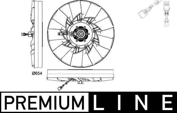Product Image - Koelventilatorwiel - CFF478000P - MAHLE