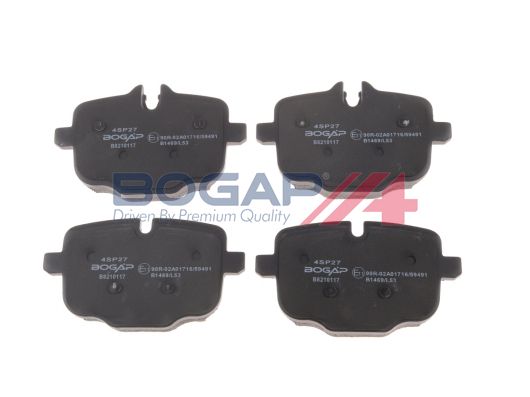 BOGAP B8210117 Тормозные колодки (задние) BMW 5 (F10/F11)/6 (F12/F13)/7 (G11/G12)/X5 (G05)/X6 (G06)/X7 (G07) 10-