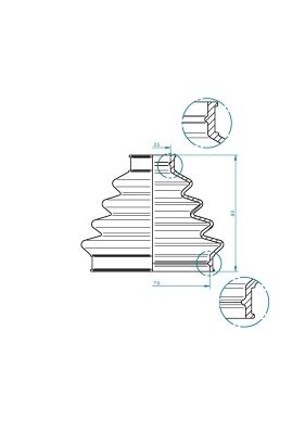 SPIDAN 190963 Bellow, drive shaft