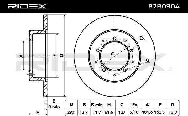 спирачен диск RIDEX