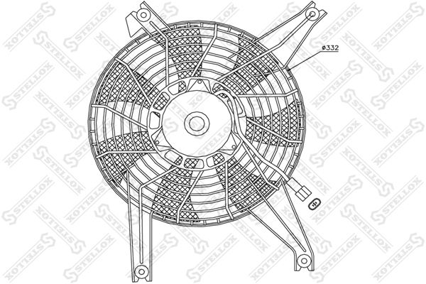 STELLOX ventilátor, motorhűtés 29-99327-SX