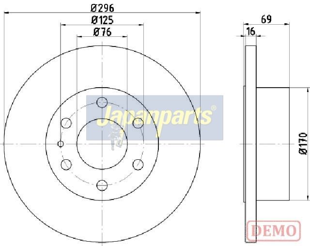 спирачен диск JAPANPARTS