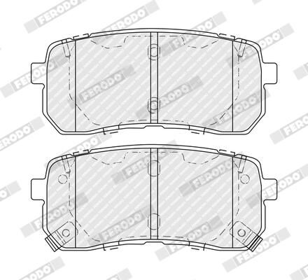 FERODO FDB5484 Brake Pad Set, disc brake