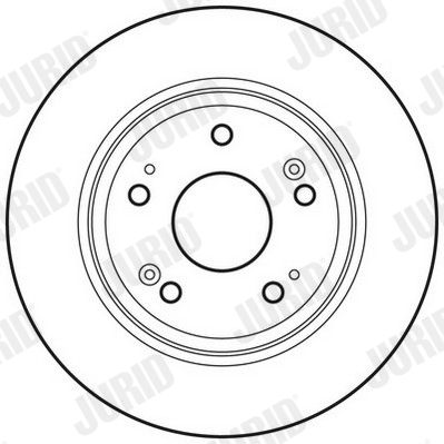 JURID HONDA Диск гальмівний задній Accord 08-