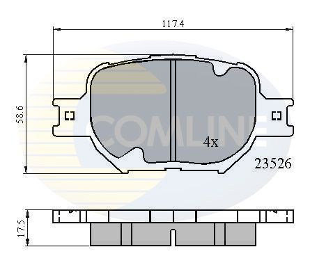Comline Brake Pad Set, disc brake CBP0896