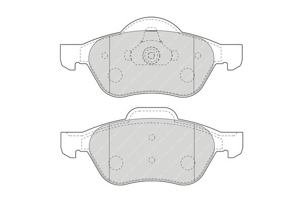 FERODO FDB1440 Brake Pad Set, disc brake