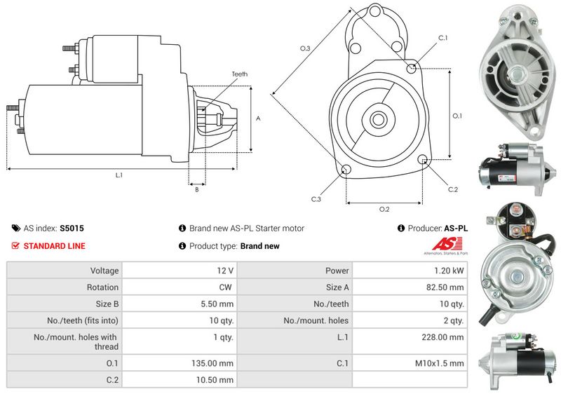AS-PL S5015 Starter