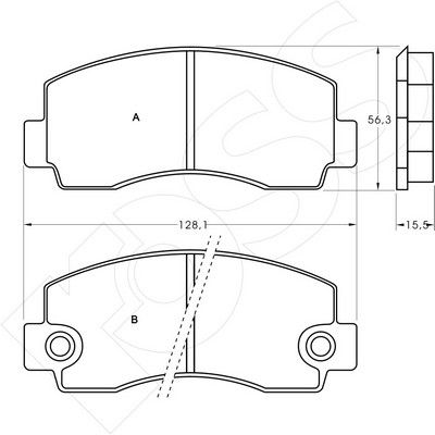 1-GNC R-215 - Brake Pad Set, disc brake