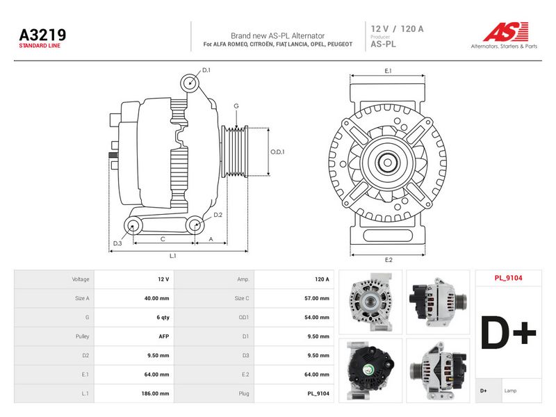 Generaator, AS-PL A3219